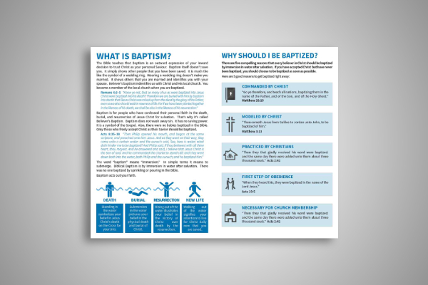 baptism believers baptism brochure