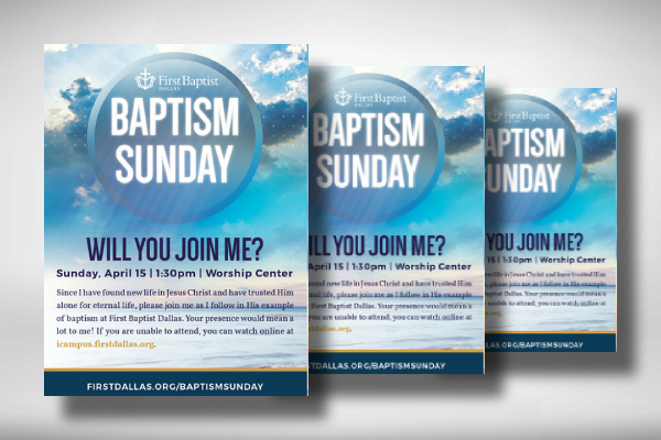 Baptism Sunday Flyer