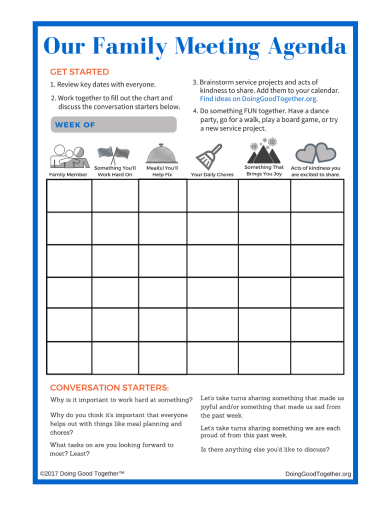 Family Meeting Agenda 10 Examples Format Pdf Examples