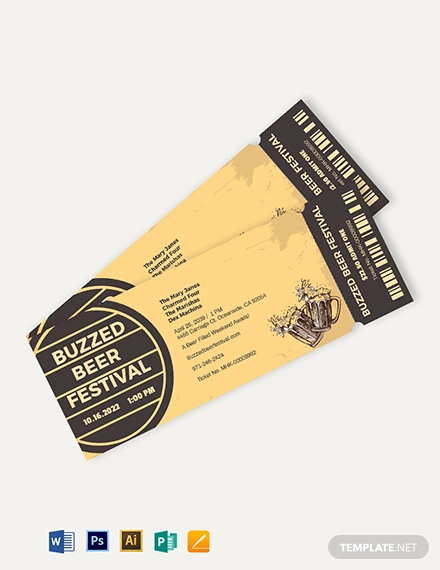 Beer Festival Ticket Template