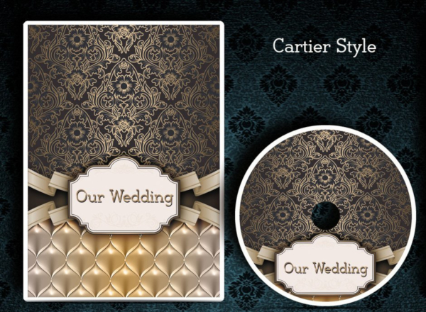 Black and Gold Wedding DVD Cover