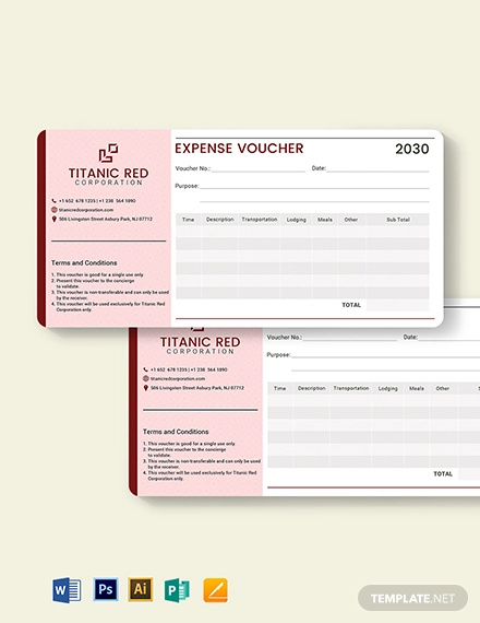 Cash Expense Voucher Template