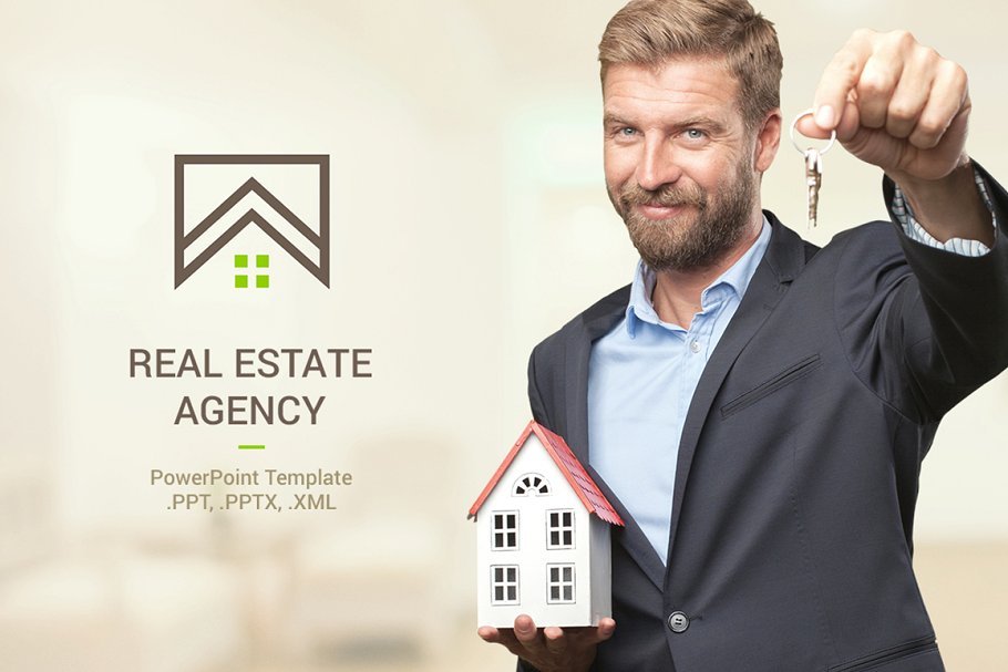 colorful real estate presentation template