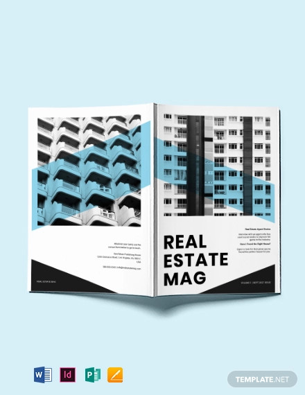 Commercial Real Estate Magazine Template