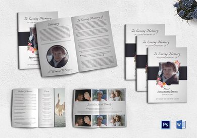 customizable funeral booklet
