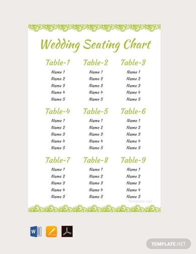 elegant wedding seating chart