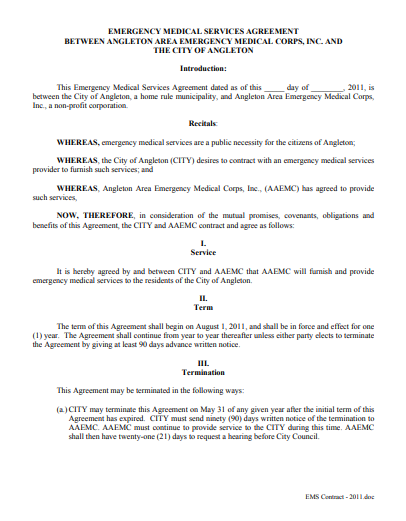 Physician Professional Services Agreement Template