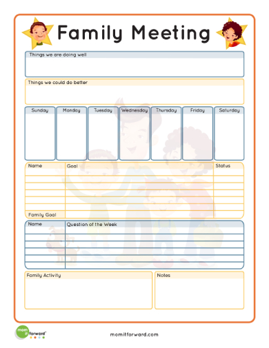 Family Meeting Agenda - 10+ Examples, Format, Pdf | Examples