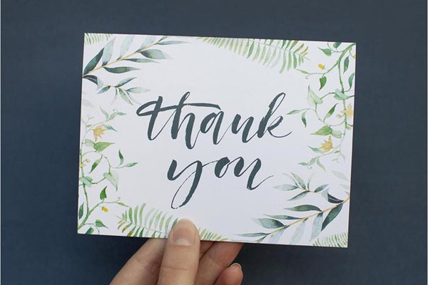 Formal Wedding Thank-You Card