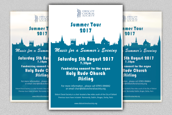 fundraising concert church poster