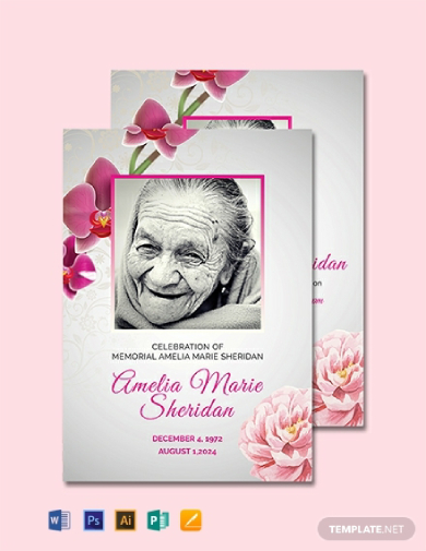 Funeral Memorial Card