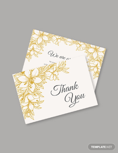 Funeral Sympathy Thank You Card