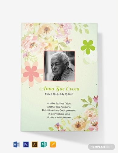 Funeral Thank You Card