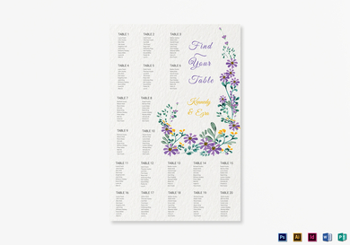 Garden Wedding Seating Chart