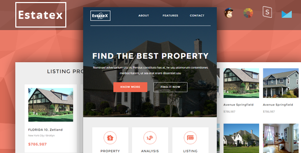 HTML Real Estate Property Email Marketing Newsletter