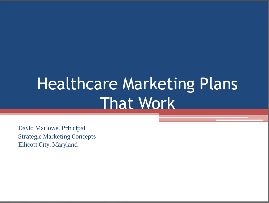 Healthcare Marketing Plan