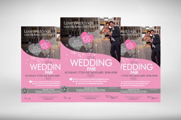 hotel wedding fair flyer