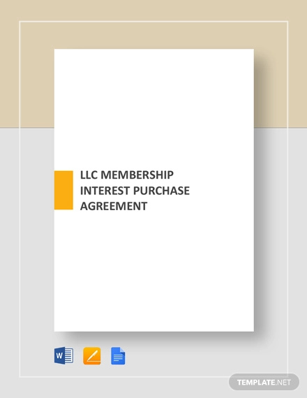 llc membership interest purchase agreement template
