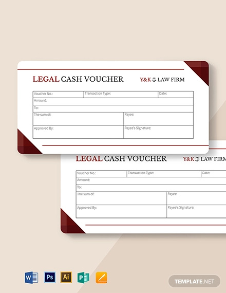 Legal Cash Voucher Template