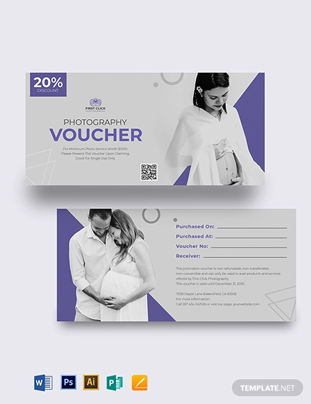 Maternity Photography Voucher Template