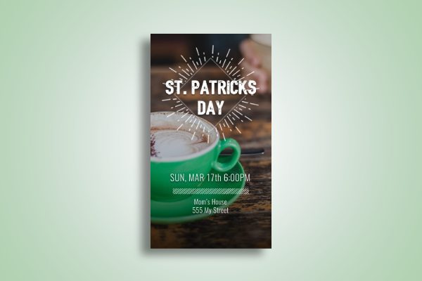 Mobile Message St. Patrick's Day Invitation