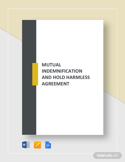 mutual indemnification and hold harmless agreement template