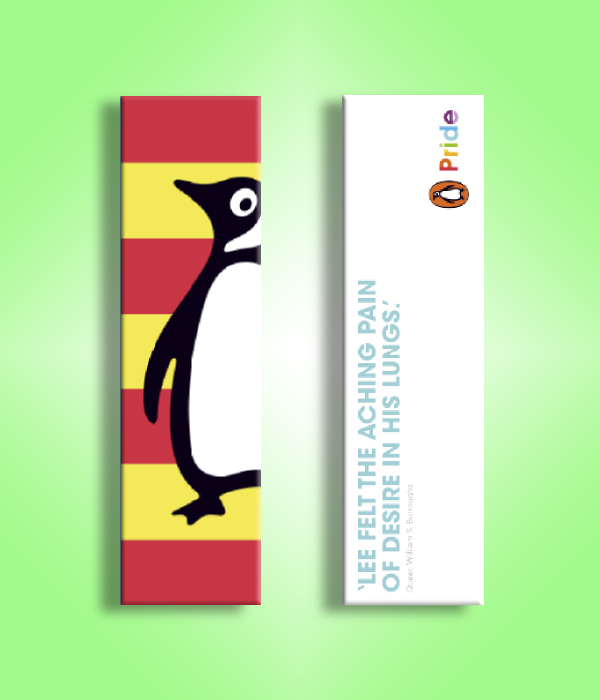 penguin pride bookmark
