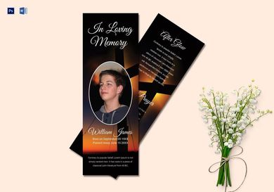 personalized funeral bookmark1