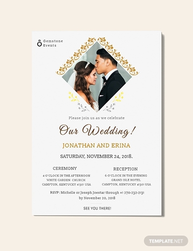 Photo Wedding Invitation