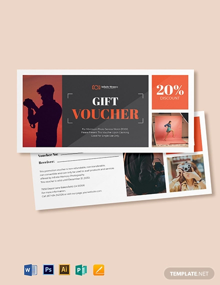 Photoshoot Photography Voucher Template