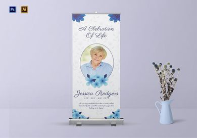 Premium Funeral Roll Up Banner