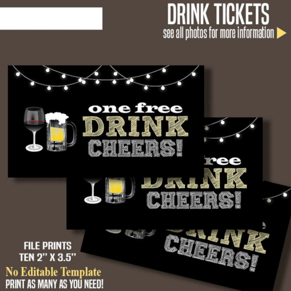 Printable Free Drink Ticket