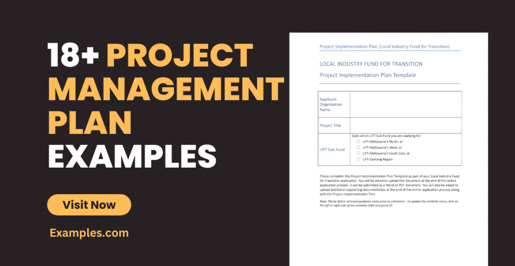 Project Management Plan Examples