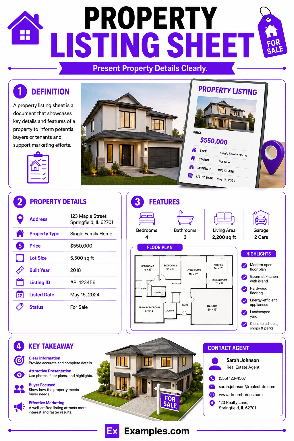 9+ Best Property Listing Sheet Examples to Download