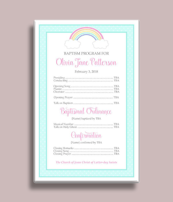 Baptism Program 10+ Examples, Format, Pdf Examples