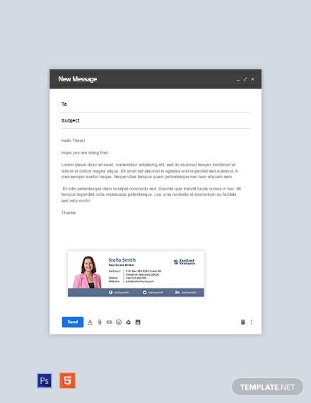 real estate email signature examples