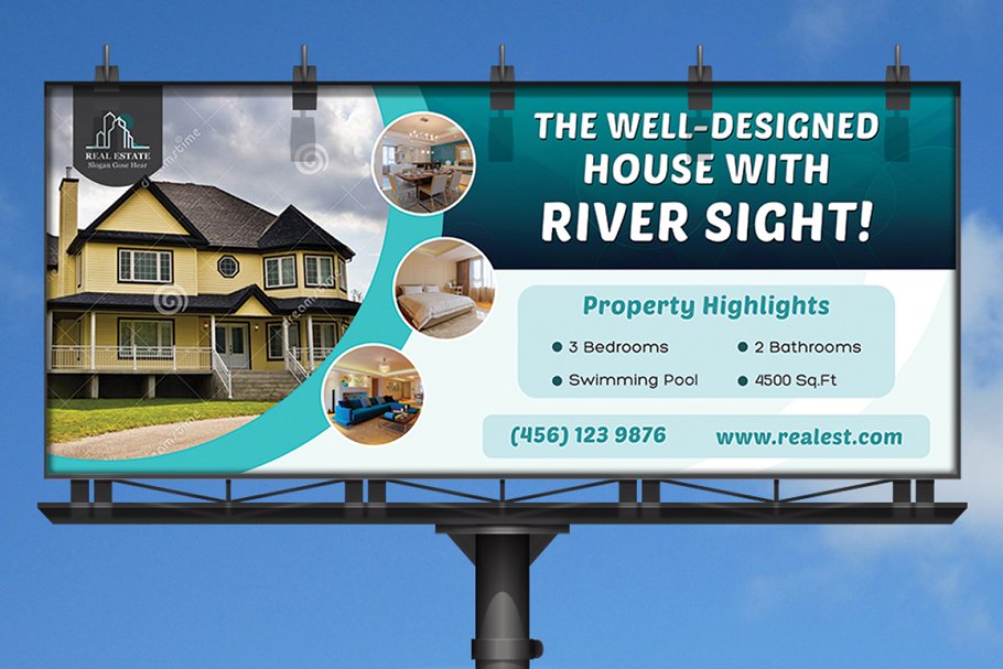 Real Estate Billboard Ad 15+ Examples, PSD, AI