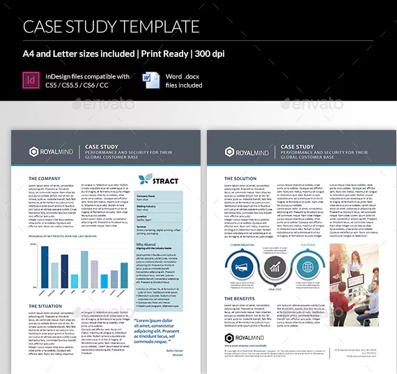 Real Estate Case Study Template With Graph