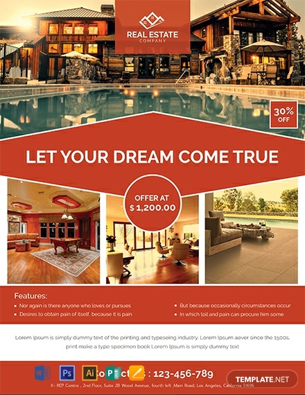 real estate farming red flyer template