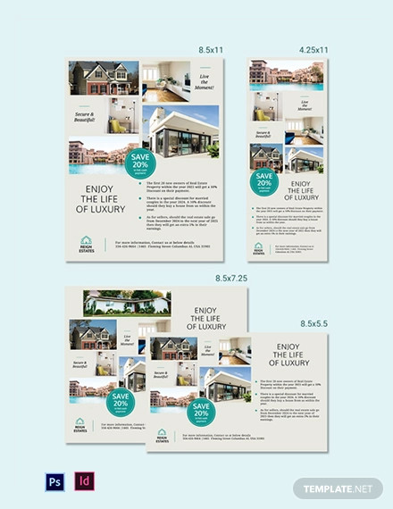 Real Estate Magazine Ads Template