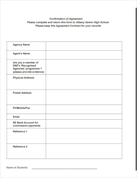 5 Recruitment Agency Contract Template Examples Pdf Word Apple Pages Examples