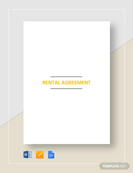 rental agreement format template