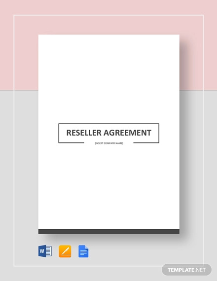 reseller agreement template