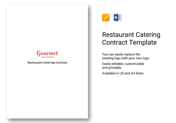 restaurant catering contract