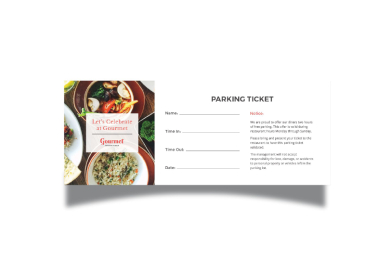 restaurant parking ticket