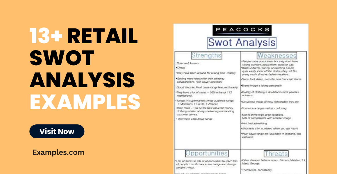 retail swot analysis examples