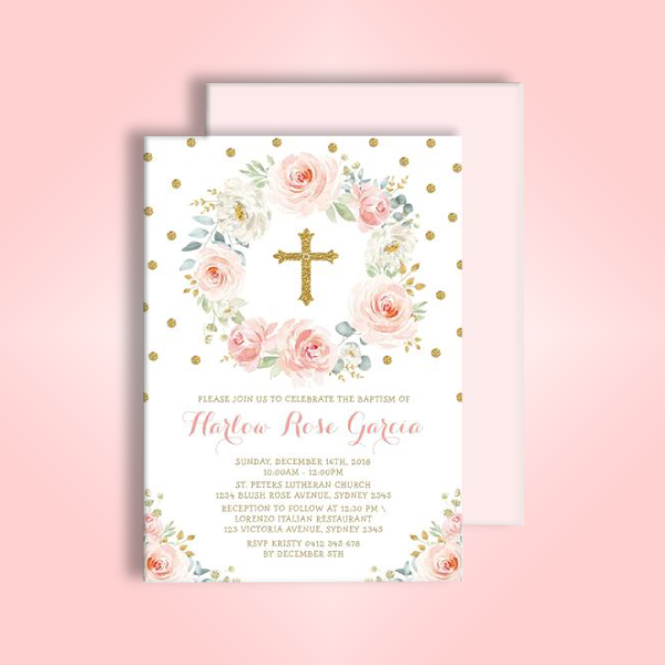 Girl Baptism Invitation - 10+ Examples, Format, Pdf | Examples