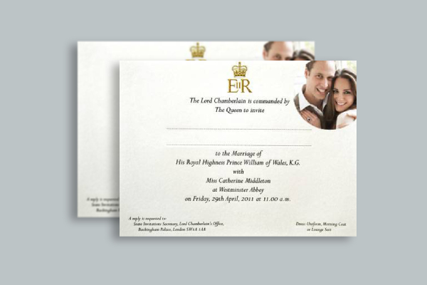 royal wedding invitation