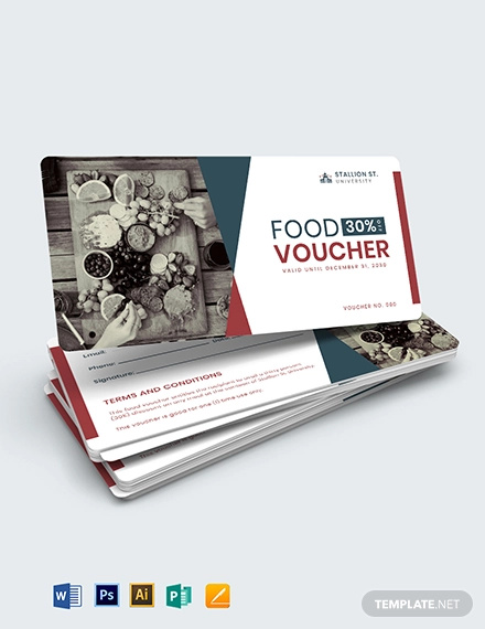 School Food Voucher Template