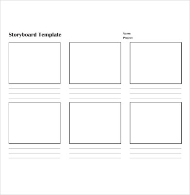 simple photography storyboard template1